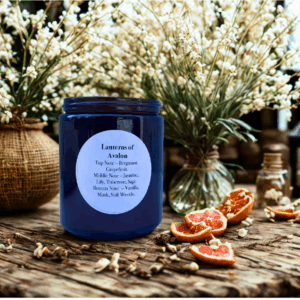 9oz Soy Wax, Wood Wick, Crystal Infused Candles.